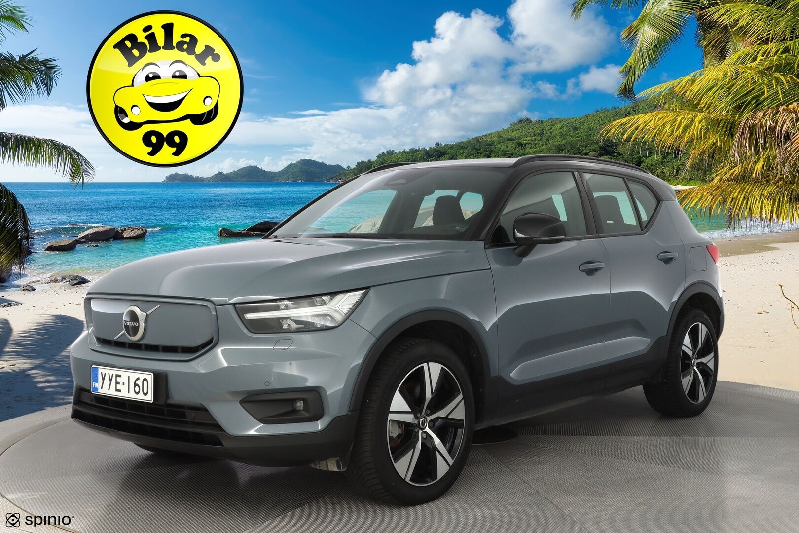 Volvo XC40 2022 P6 Recharge *Lämpöpumppu / Acc / LED-valot / Kamera / Sporttipenkki Muistilla* - Seuraava huolto vasta 7/2026 / 2x Volvon aluvanteet / 