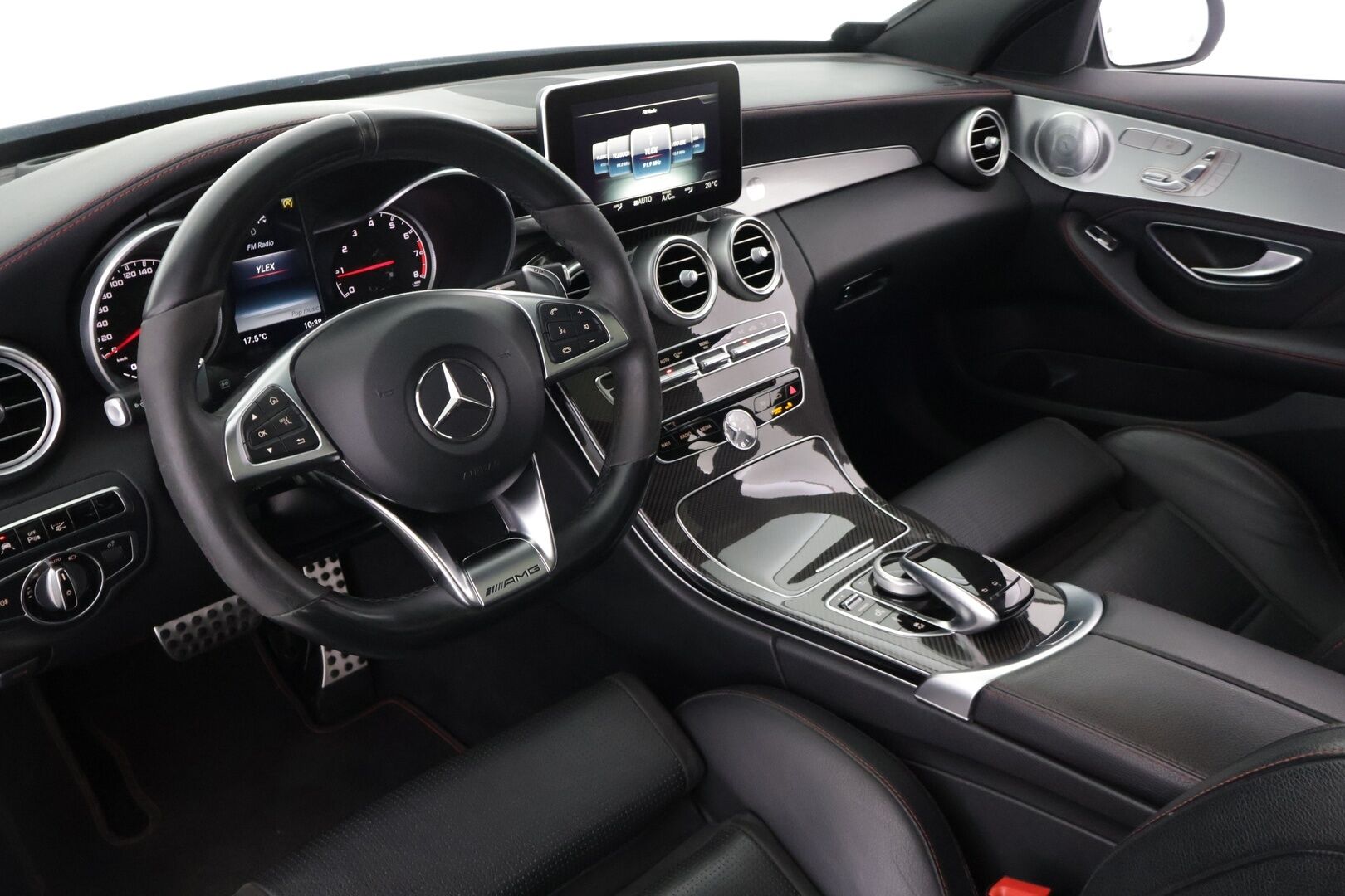 Mercedes-Benz C 43 AMG 2016 4Matic A *Burmester / HUD / Performance penkit / Distronic+ / BLIS / Keyless / AMG Ride Control* - *C450 AMG / KW Alusta / Palladium Silver*