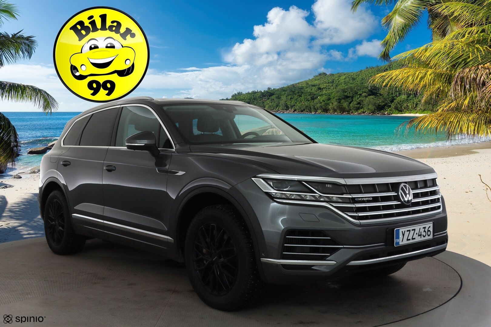 Volkswagen Touareg 2021 3,0 V6 eHybrid 280kW 4MOTION Tiptronic * ACC / 360° / HUD / Panorama / IQ.Light / Muistipenkki / Nahat * - Kahdet renkaat aluvanteilla