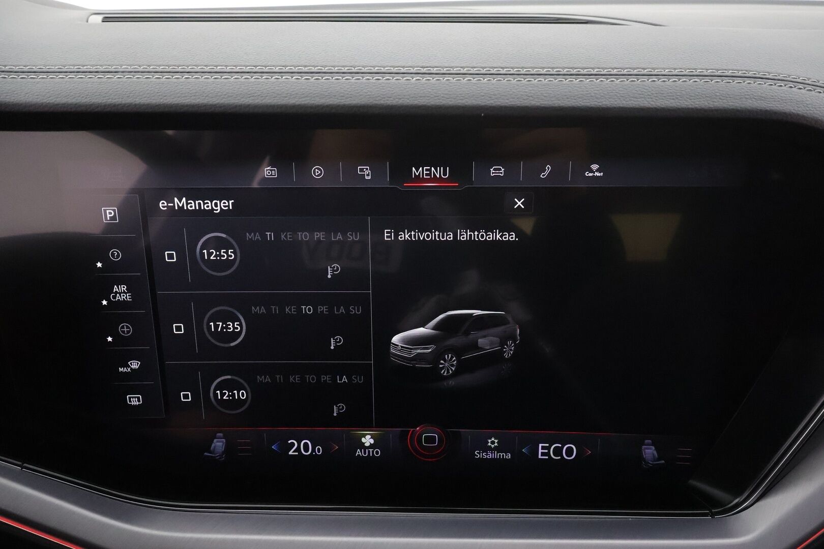 Volkswagen Touareg 2021 3,0 V6 eHybrid 280kW 4MOTION Tiptronic * ACC / 360° / HUD / Panorama / IQ.Light / Muistipenkki / Nahat * - Kahdet renkaat aluvanteilla