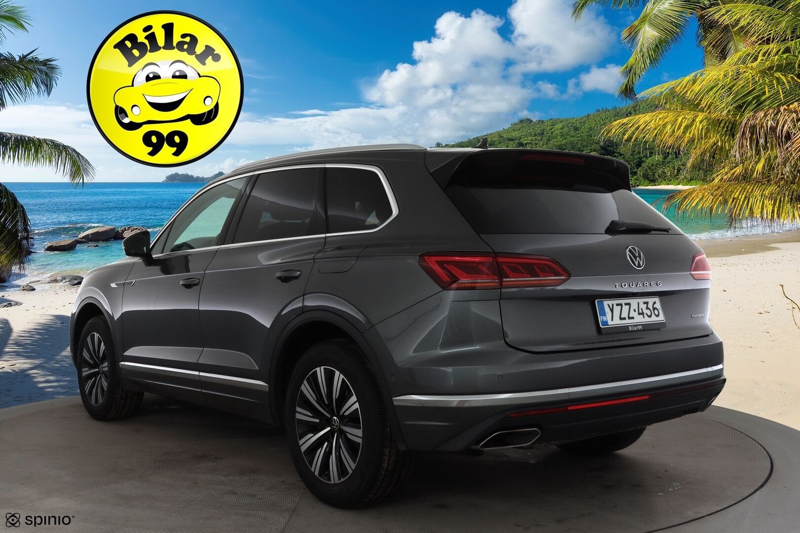 Volkswagen Touareg 2021 3,0 V6 eHybrid 280kW 4MOTION Tiptronic * ACC / 360° / HUD / Panorama / IQ.Light / Muistipenkki / Nahat * - Kahdet renkaat aluvanteilla
