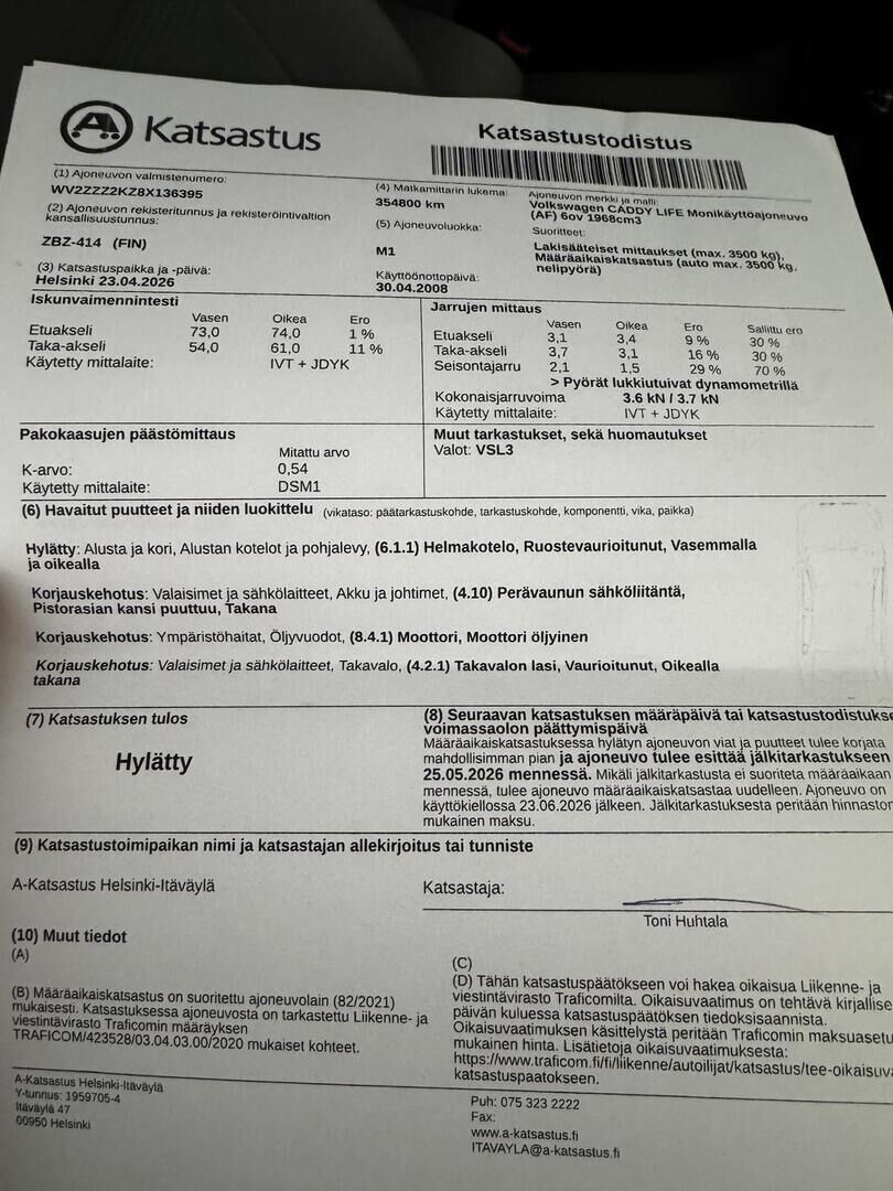 Volkswagen Caddy Maxi 2008 Life 2,0 TDI 103 kW *YritysOutlet - Myydään vain yrityksille* - *YritysOutlet - Myydään vain yrityksille*