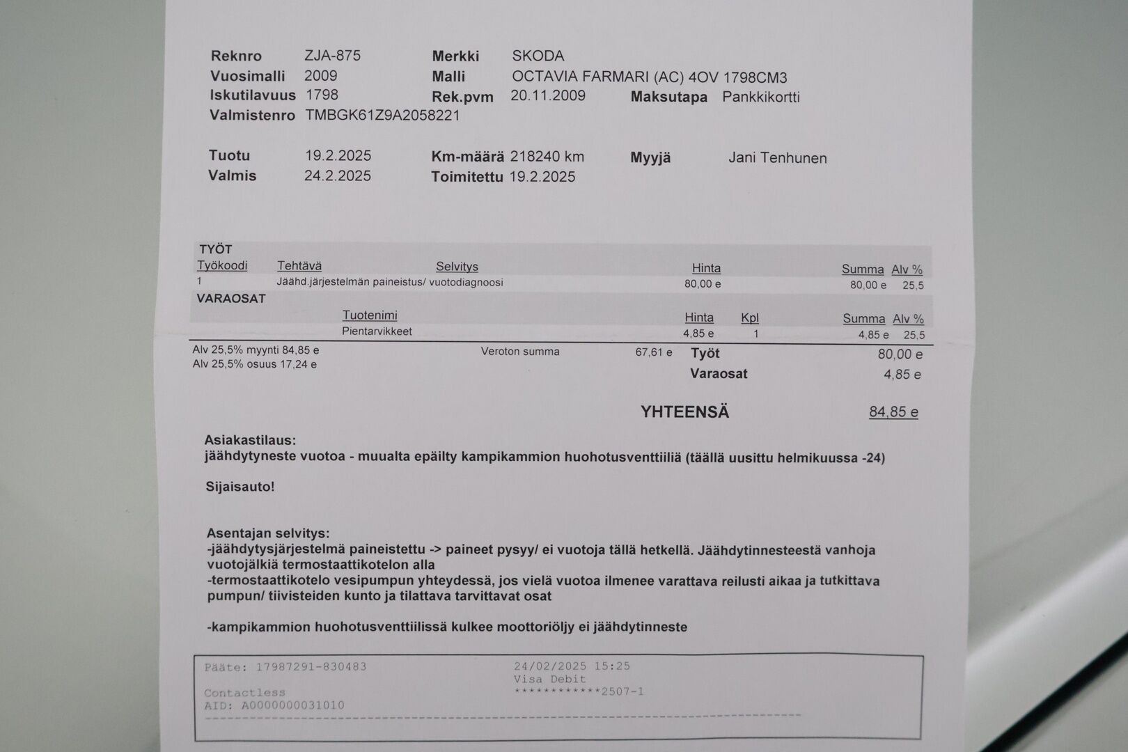 Skoda Octavia 2009 Combi 1,8 TSI Elegance *YritysOutlet - Myydään vain yrityksille* / Kahdet renkaat / Vuoden leima / Helmat Ruoste korjattu ja suojattu - *YritysOutlet - Myydään vain yrityksille* / Kahdet renkaat / Vuoden leima / Helmat Ruoste korjattu ja suojattu