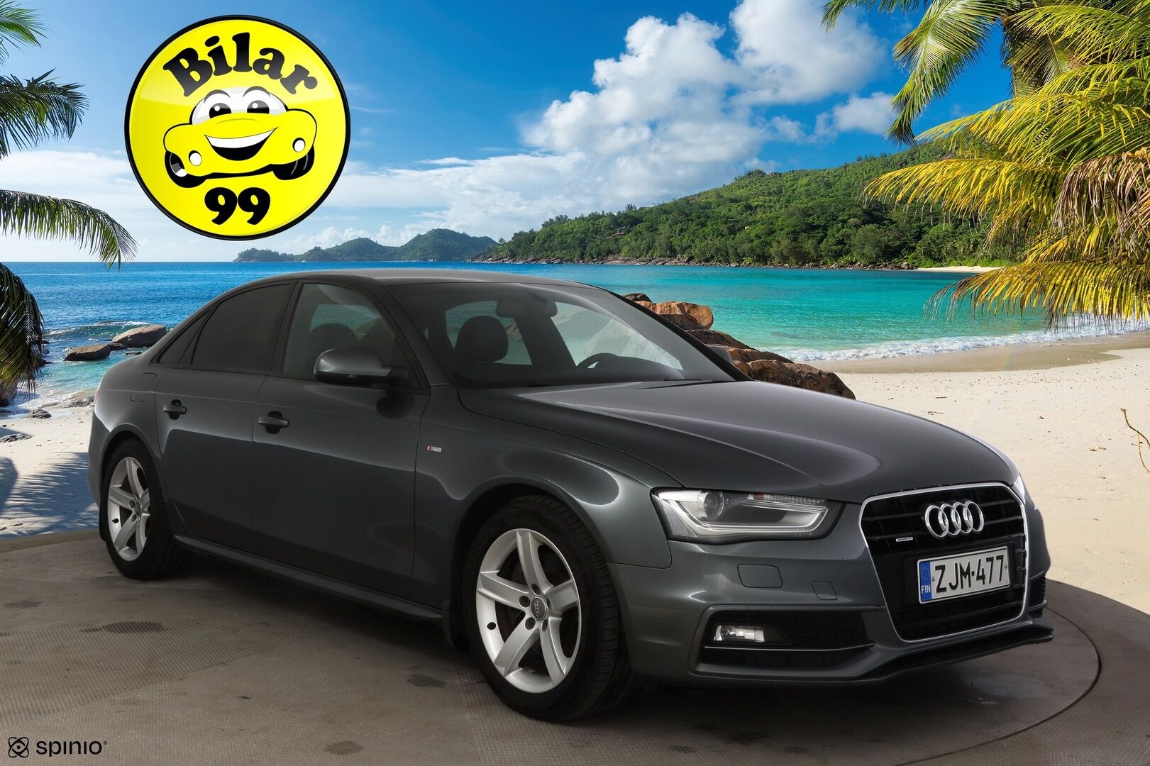 Audi A4 2013 Sedan LE 2,0 TFSI 155 kW quattro S tronic S-Line * Sporttipenkit / Vetokoukku / Navi / S-Line sisä- ja ulkopaketti * - * Suomi-auto / Hyvin huollettu / 2x Renkaat ja aluvanteet / Lohkolämmitin ja sisätilalämmitin *