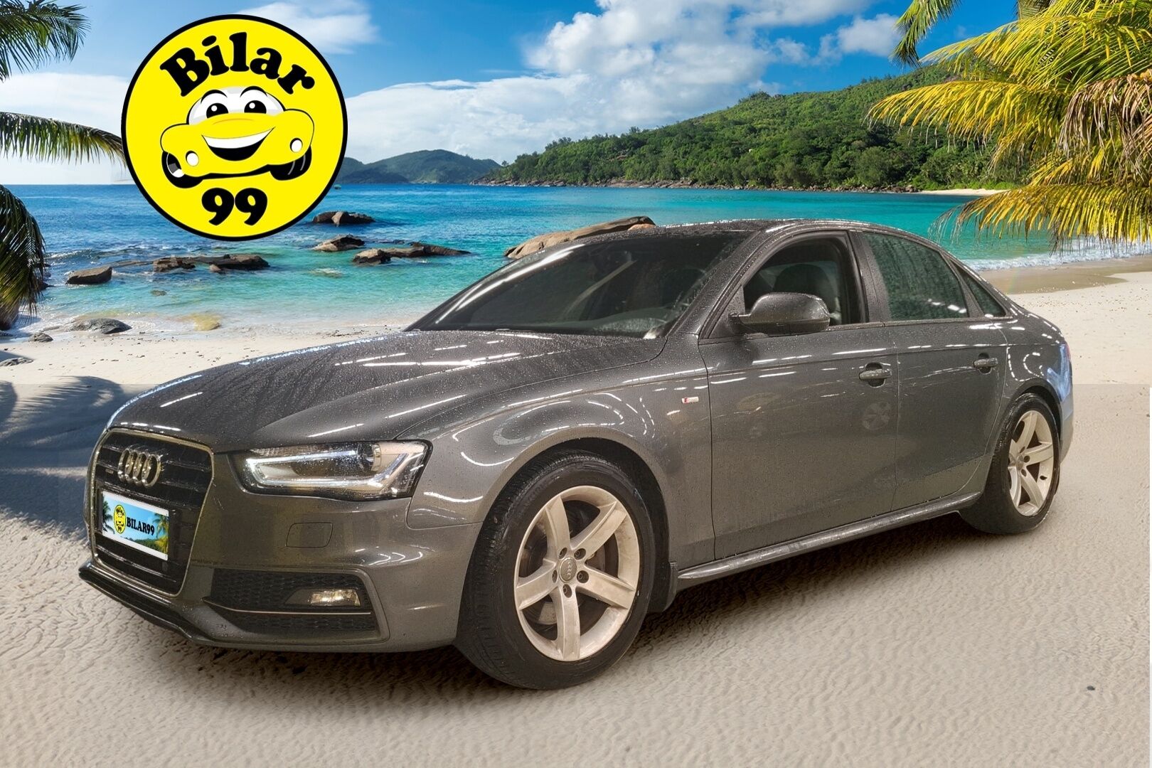 Audi A4 2013 Sedan LE 2,0 TFSI 155 kW quattro S tronic S-Line * Sporttipenkit / Vetokoukku / Navi / S-Line sisä- ja ulkopaketti * - * Suomi-auto / Hyvin huollettu / 2x Renkaat ja aluvanteet / Lohkolämmitin ja sisätilalämmitin *