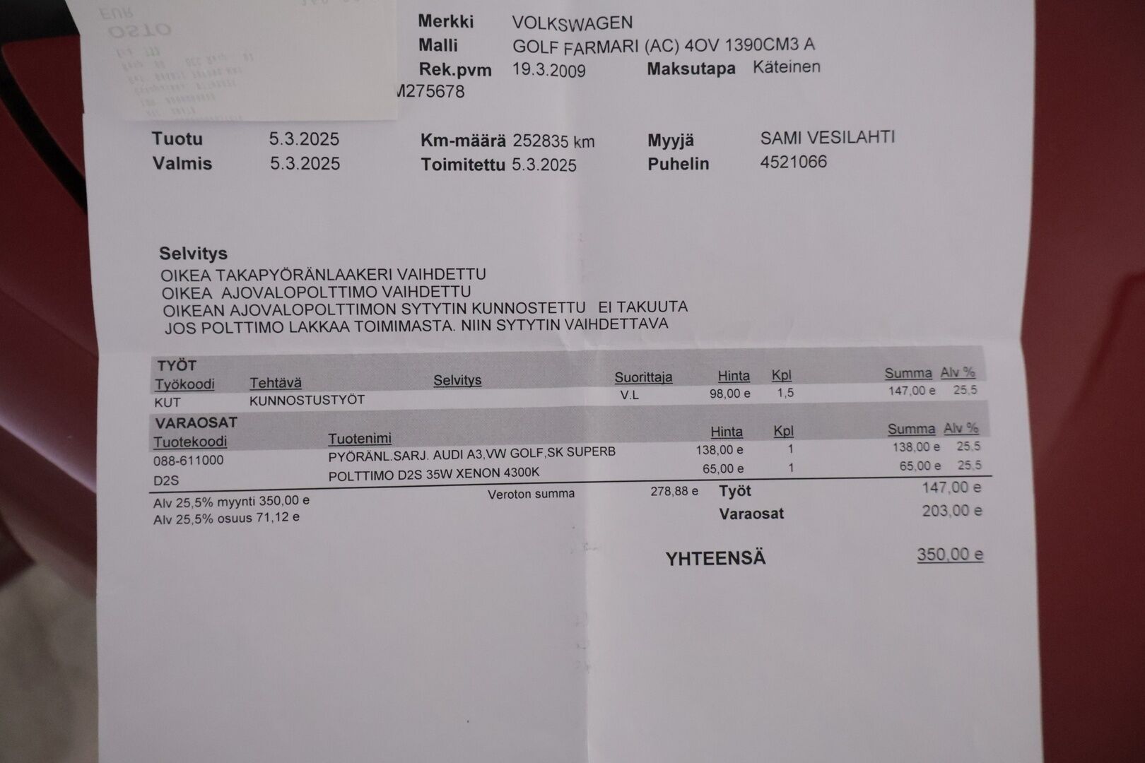 Volkswagen Golf 2009 Variant Comfortline 1,4 118 kW TSI, DSG-autom. - YritysOutlet - Myydään vain yrityksille - *Suomi-auto / Lohkolämmitin sisäpistokkeella / Jakoketju vaihdettu / Helmoja massattu*