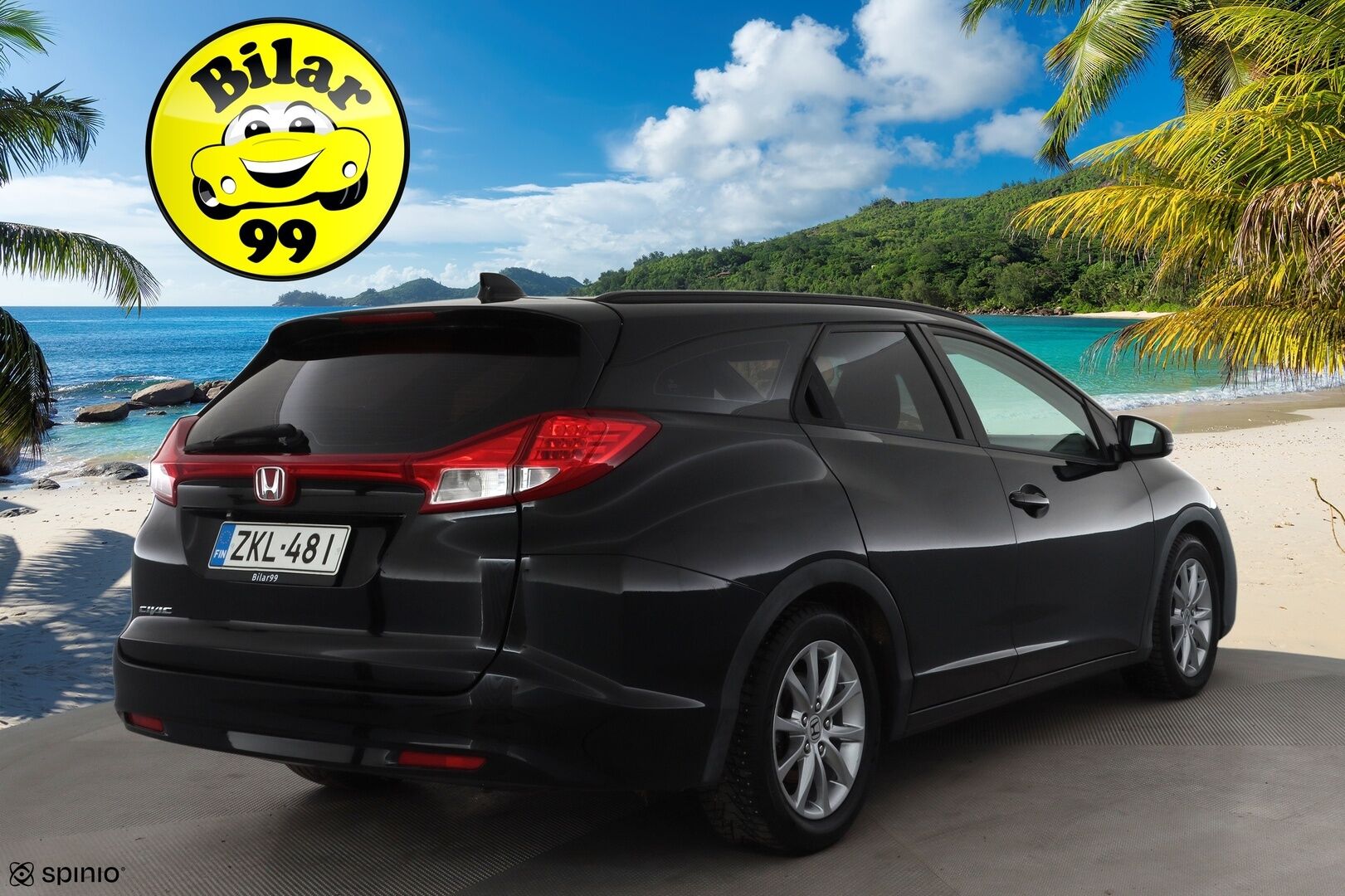 Honda Civic 2015 Tourer 1,8i Elegance * 1.Om Suomi-auto / Vakkari / P.kamera / Bluetooth * - Kahdet renkaat aluvanteilla - HULLU BLACKWEEK KORKOTARJOUS 2,49%