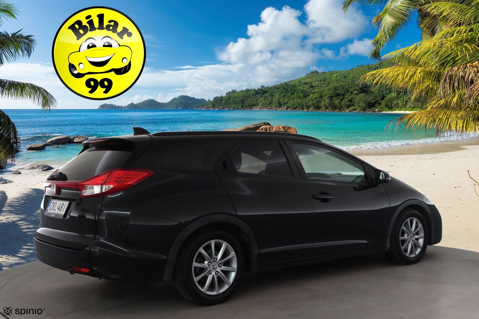 Honda Civic 2015 Tourer 1,8i Elegance * 1.Om Suomi-auto / Vakkari / P.kamera / Bluetooth * - Kahdet renkaat aluvanteilla - HULLU BLACKWEEK KORKOTARJOUS 2,49%