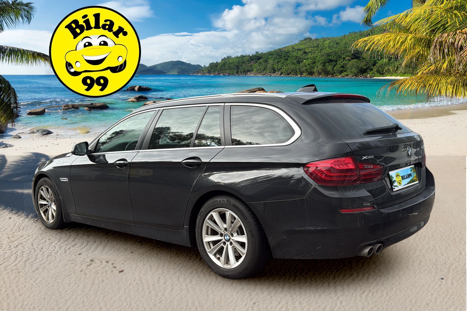 BMW 520 2015 F11 Touring 520d TwinPower Turbo A Limited xDrive Edition / M-sport ratti / Sähkökoukku / Sähkökontti / Nahkasisusta / Vakkari / Bluetooth - Professional Navi / Kahdet hyvät renkaat / Seuraavaan huolto 23tkm / 2027 / Auton saa meiltä juuri katsastettuna