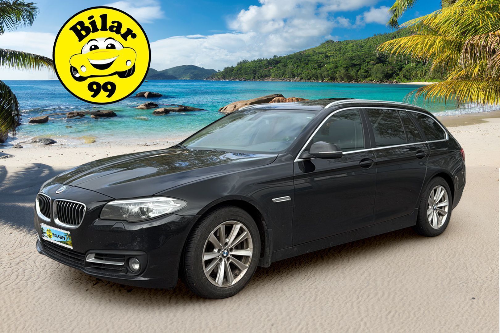BMW 520 2015 F11 Touring 520d TwinPower Turbo A Limited xDrive Edition / M-sport ratti / Sähkökoukku / Sähkökontti / Nahkasisusta / Vakkari / Bluetooth - Professional Navi / Kahdet hyvät renkaat / Seuraavaan huolto 23tkm / 2027 / Auton saa meiltä juuri katsastettuna