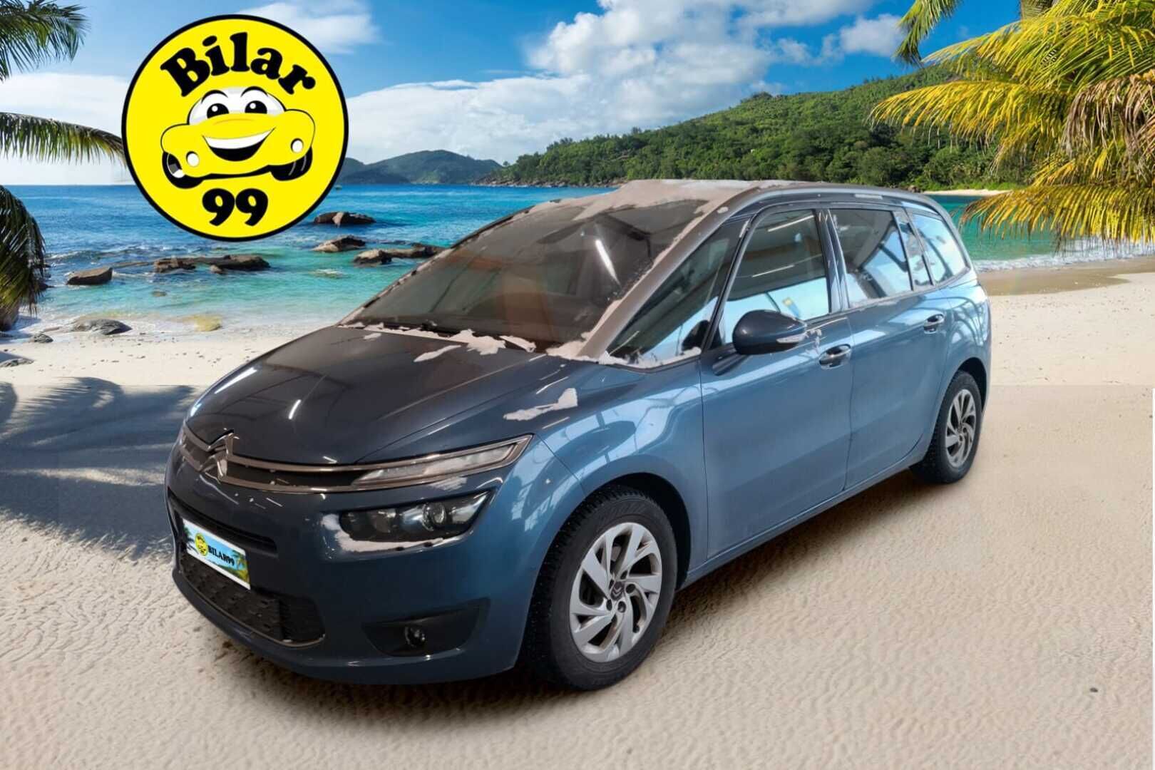 Citroen Grand C4 Picasso 2016 BlueHDi 120 Intensive Business Automaatti * Vakkari / Lohko / Kamera / Penkinlämmittimet / Tutkat * - 7-Paikkainen / Suomi-Auto / Kahdet renkaat