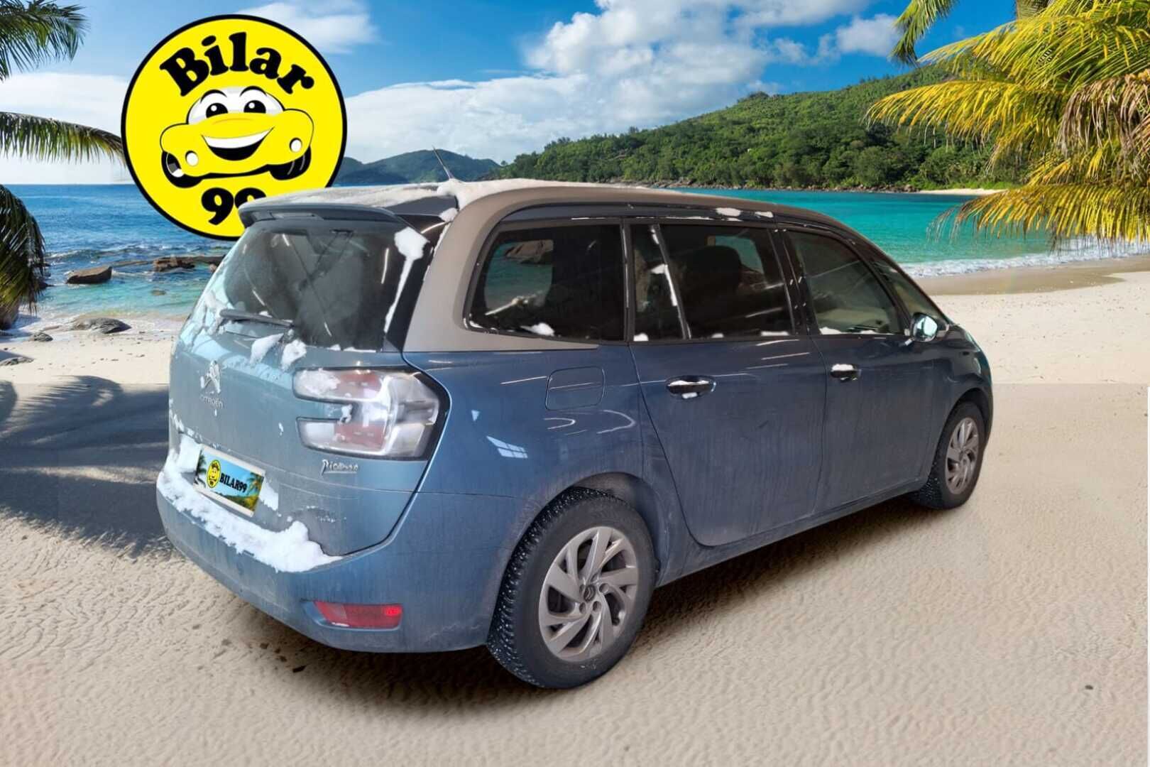 Citroen Grand C4 Picasso 2016 BlueHDi 120 Intensive Business Automaatti * Vakkari / Lohko / Kamera / Penkinlämmittimet / Tutkat * - 7-Paikkainen / Suomi-Auto / Kahdet renkaat