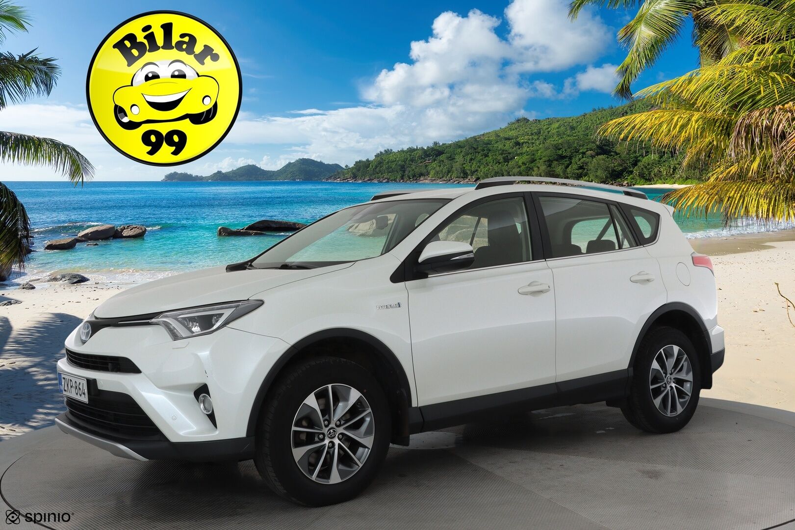 Toyota RAV4 2016 2,5 Hybrid FWD Active **Adapt.vakkari / P.kamera / LED / Navi / KeylessGo / Koukku / Lohkolämmitin** - Suomi-auto / Merkkihuollettu / Kahdet renkaat aluvanteilla 