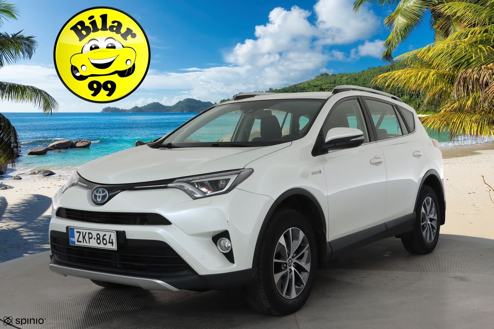 Toyota RAV4 2016 2,5 Hybrid FWD Active **Adapt.vakkari / P.kamera / LED / Navi / KeylessGo / Koukku / Lohkolämmitin** - Suomi-auto / Merkkihuollettu / Kahdet renkaat aluvanteilla 