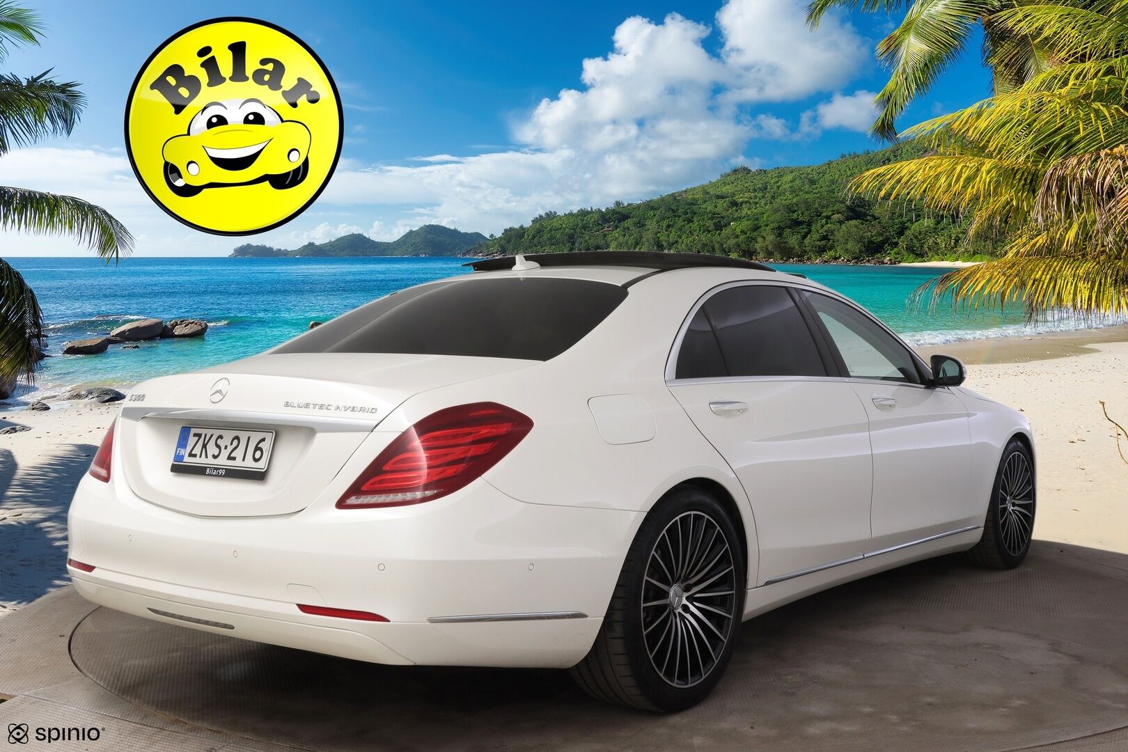 Mercedes-Benz S 2015 300 BlueTec Hybrid Lang - | DTR+Q | Imuovet | Night Vision | Burmester | 360° | Hierovat&Ilmastoidut ist. | Panorama | Takanäytöt | 2x Renkaat ja Vanteet | 