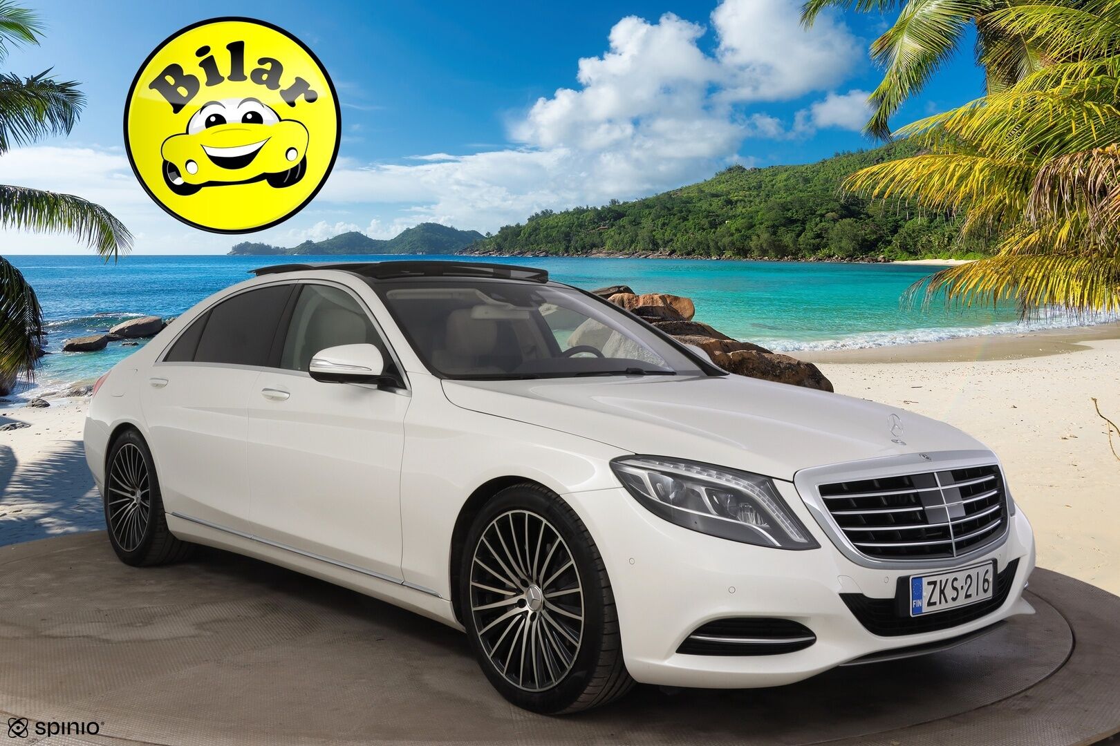 Mercedes-Benz S 2015 300 BlueTec Hybrid Lang - | DTR+Q | Imuovet | Night Vision | Burmester | 360° | Hierovat&Ilmastoidut ist. | Panorama | Takanäytöt | 2x Renkaat ja Vanteet | 
