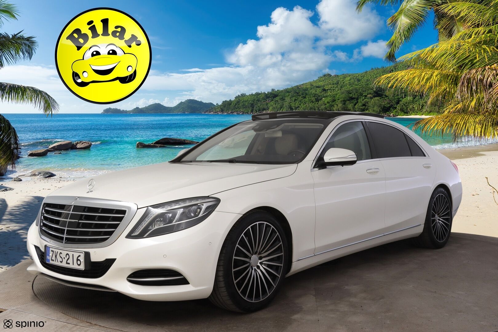 Mercedes-Benz S 2015 300 BlueTec Hybrid Lang - | DTR+Q | Imuovet | Night Vision | Burmester | 360° | Hierovat&Ilmastoidut ist. | Panorama | Takanäytöt | 2x Renkaat ja Vanteet | 