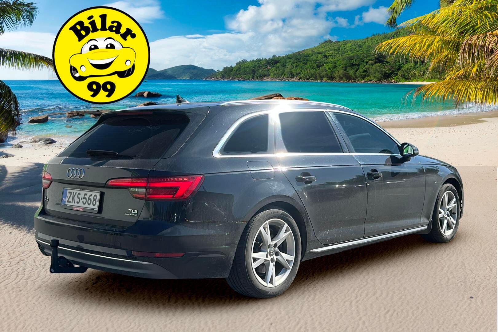 Audi A4 2016 Avant First Edition Business Sport 2,0 TDI 140 kW quattro S tronic / Webasto / Alletaittuva vetokoukku / Sporttipenkit - Huollettu 5/25 / P-Tutkat / LED / Apple&Android