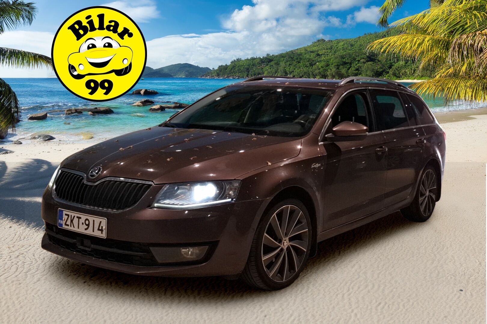 Skoda Octavia 2015 Combi 2,0 TDI 150 L&K DSG Autom. / Adapt. vak / Webasto / Canton / Lämmitettävä tuulilasi - Tehtaan vetokoukku / L&K varustetasolla / Tutkat / 2x Renkaat