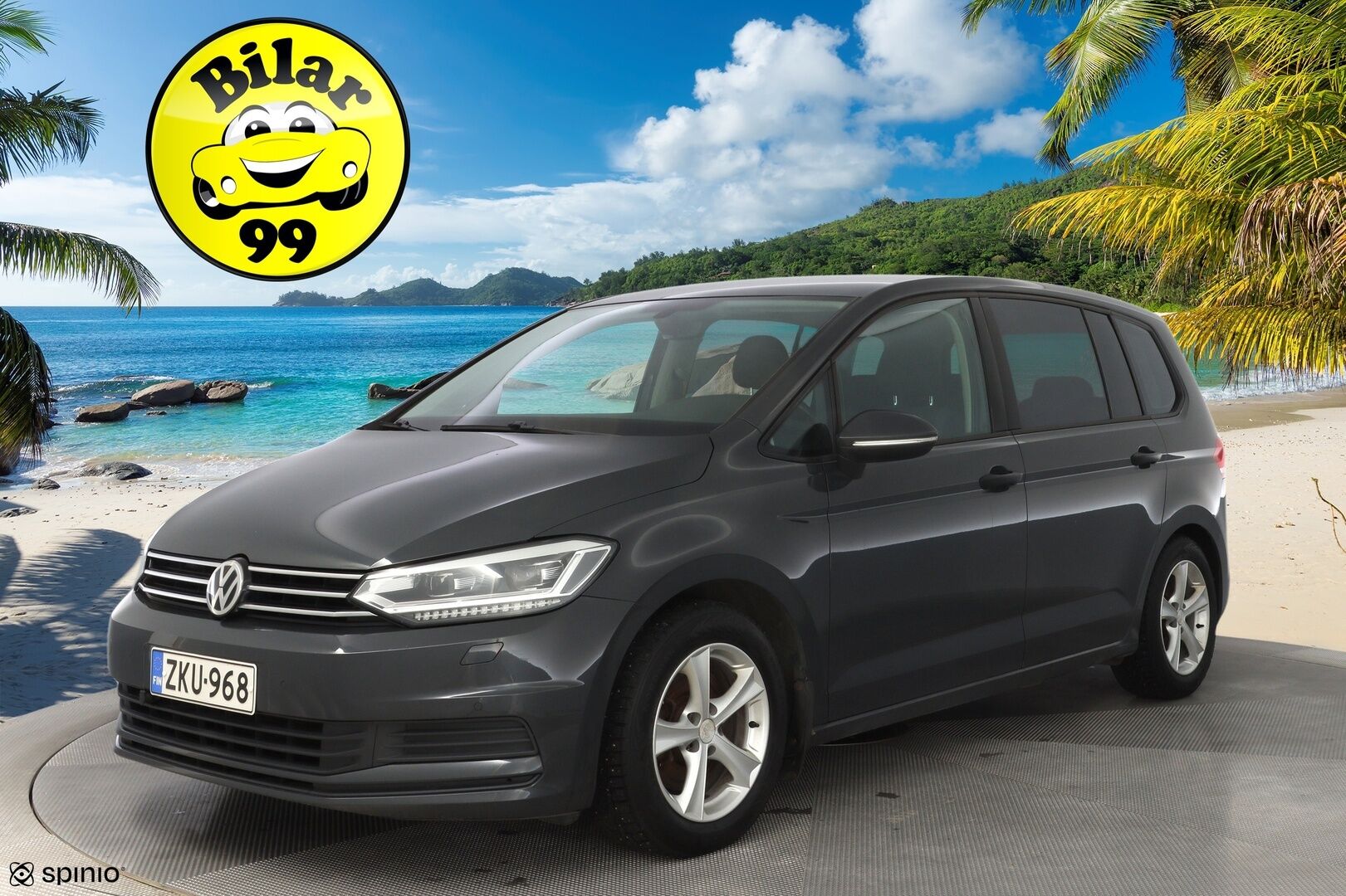 Volkswagen Touran 2016 1.2 TSI Trendline 81 kW (110 hv) * ACC / Lohko / Koukku / BT / Ratinlämmitin / Tutkat* - Suomi-auto / Huollettu 175tkm / Kahdet renkaat + Vanteet - Osta nyt, maksa vasta ensi vuonna