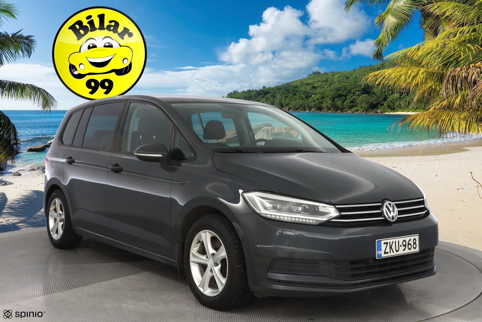 Volkswagen Touran 2016 1.2 TSI Trendline 81 kW (110 hv) * ACC / Lohko / Koukku / BT / Ratinlämmitin / Tutkat* - Suomi-auto / Huollettu 175tkm / Kahdet renkaat + Vanteet - Osta nyt, maksa vasta ensi vuonna