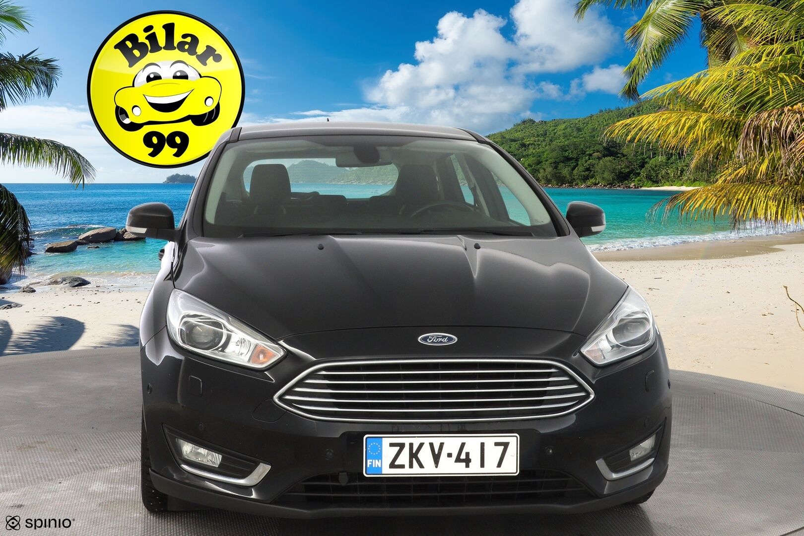 Ford Focus 2016 1,0 EcoBoost 125 hv Start/Stop M6 Titanium 5-ovinen *Vakkari / Tutkat / Läm.ohjauspyörä / Läm.tuulilasi / Lohko* - 1-Omisteinen / Suomi-auto / Viimeisin huolto 12.2025 / Säännölliset huollot / Kahdet renkaat alumiinivantein / Merkkihuollettu
