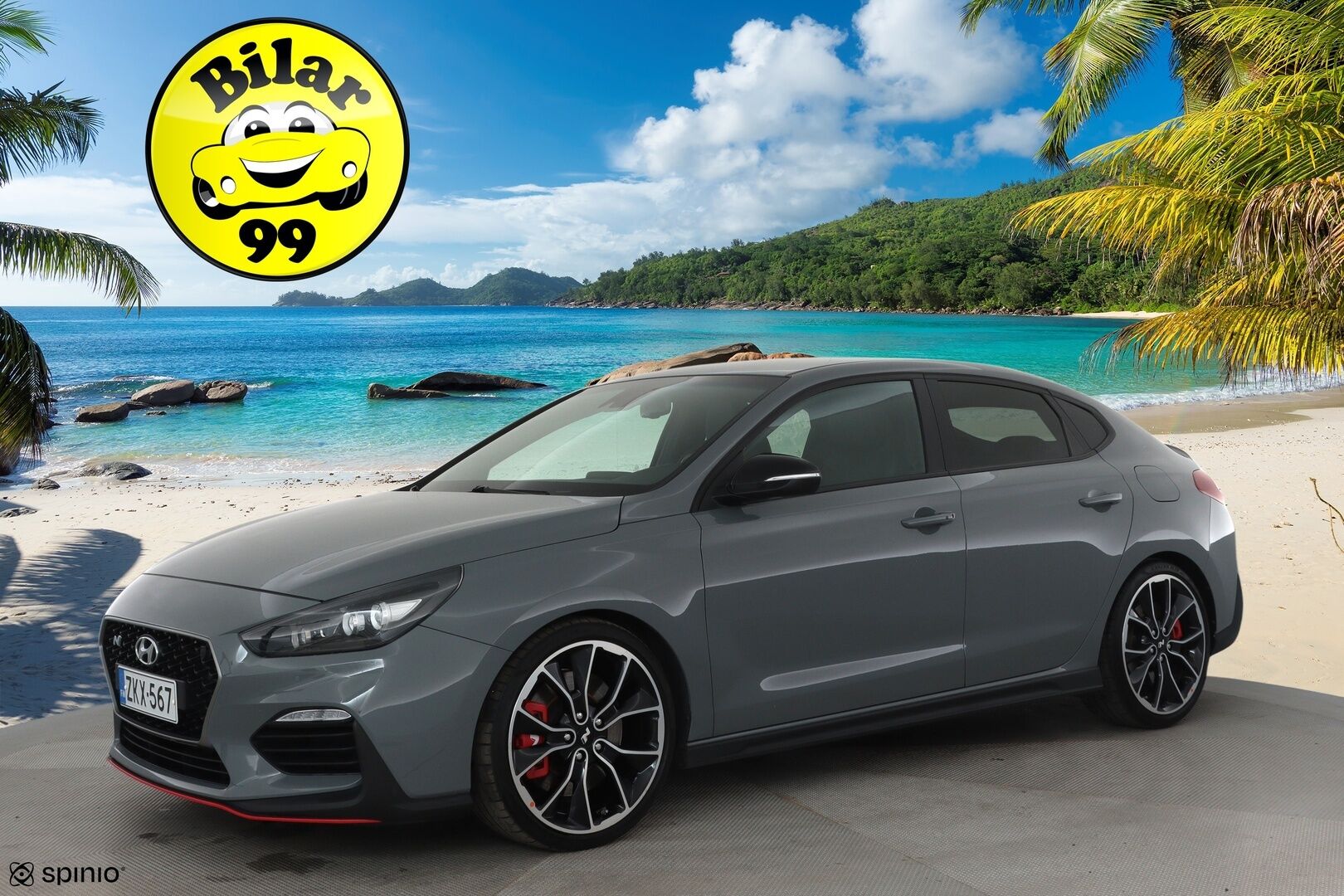 Hyundai I30 FASTBACK 2019 2,0 T-GDI 275 hv 6MT Performance Pack **LED-valot / P.kamera / Sisätilanlämmitin / Sporttipenkki Muistilla / Navi** - Suomi-auto / Kahdet Renkaat