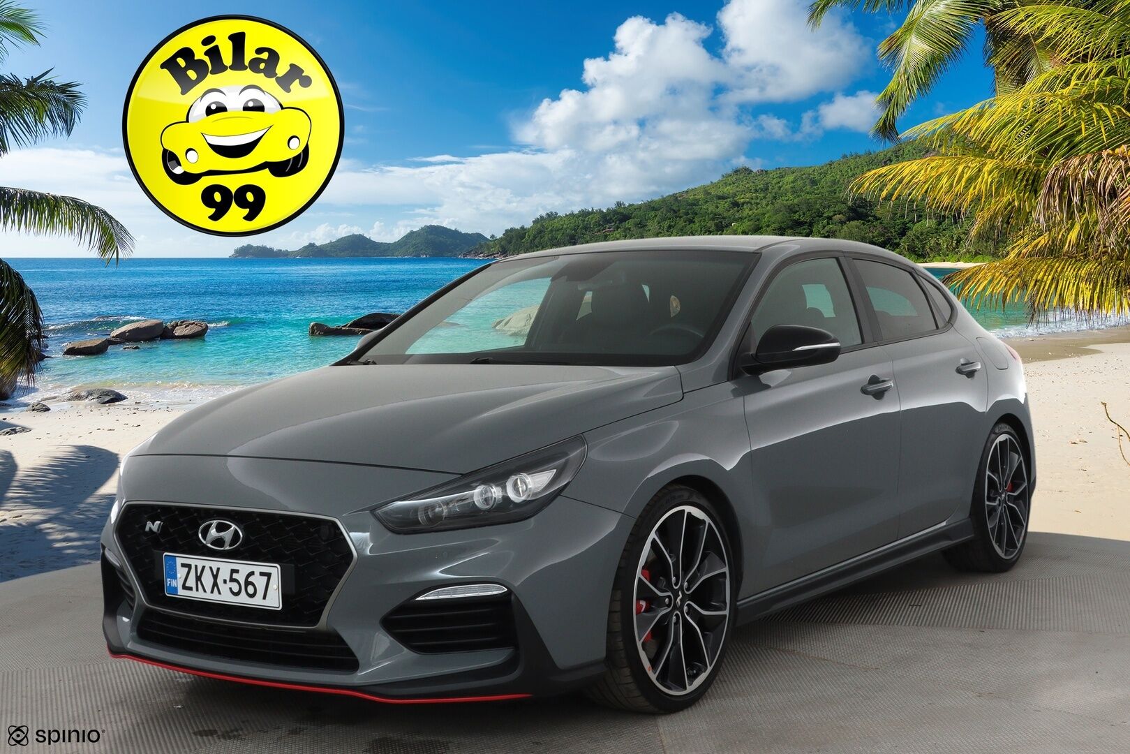 Hyundai I30 FASTBACK 2019 2,0 T-GDI 275 hv 6MT Performance Pack **LED-valot / P.kamera / Sisätilanlämmitin / Sporttipenkki Muistilla / Navi** - Suomi-auto / Kahdet Renkaat