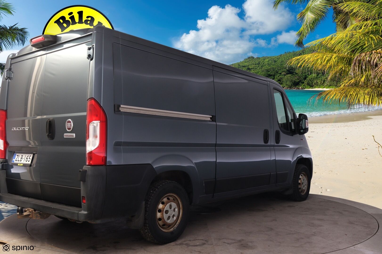 Fiat Ducato 2018 2,3 Multijet 130 10m3 (H1L2) *Webasto / P. Kamera / Karjarauta / Vetokoukku / Ilmastointi* - EI ADBLUE! / Suomi-auto / Juuri katsastettu! / Uudehkot Continental nasta renkaat / Kattava huoltohistoria / Metalliväri