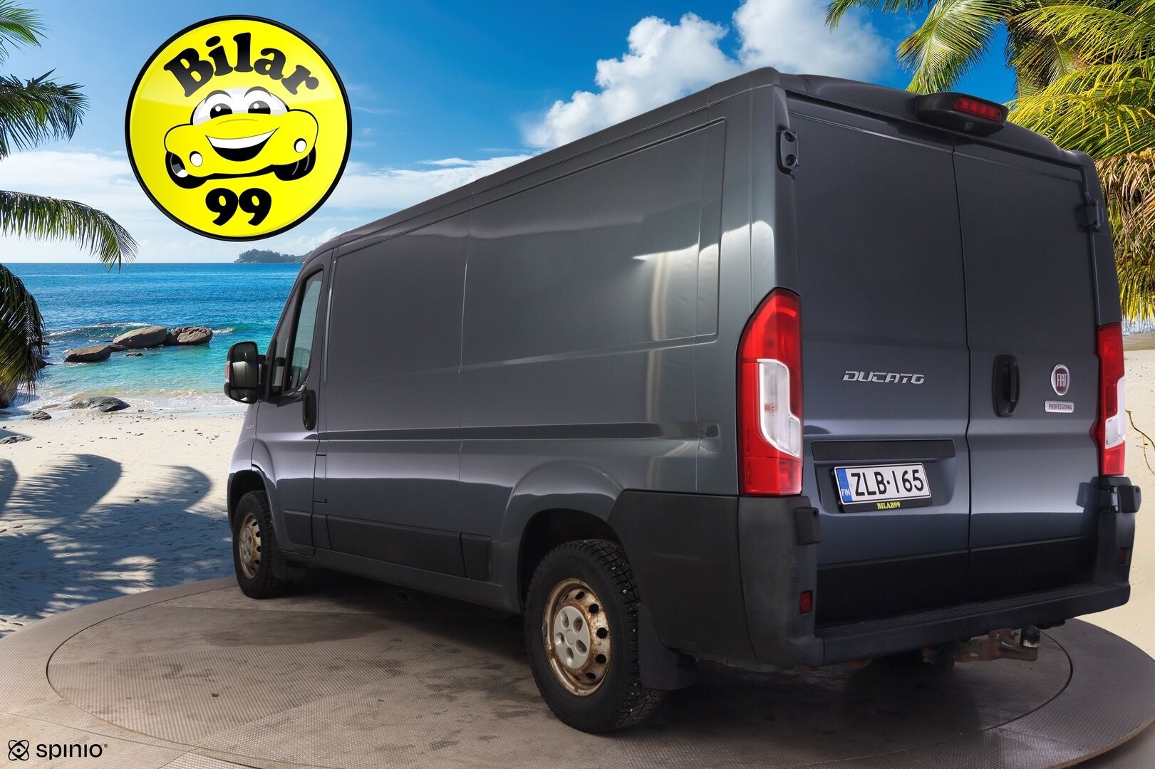 Fiat Ducato 2018 2,3 Multijet 130 10m3 (H1L2) *Webasto / P. Kamera / Karjarauta / Vetokoukku / Ilmastointi* - EI ADBLUE! / Suomi-auto / Juuri katsastettu! / Uudehkot Continental nasta renkaat / Kattava huoltohistoria / Metalliväri