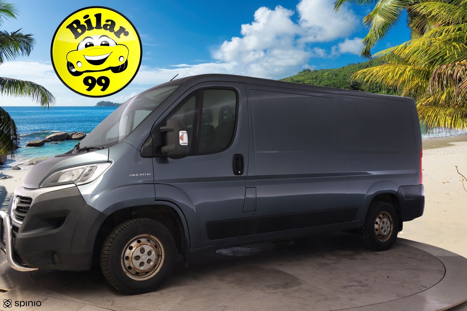 Fiat Ducato 2018 2,3 Multijet 130 10m3 (H1L2) *Webasto / P. Kamera / Karjarauta / Vetokoukku / Ilmastointi* - EI ADBLUE! / Suomi-auto / Juuri katsastettu! / Uudehkot Continental nasta renkaat / Kattava huoltohistoria / Metalliväri