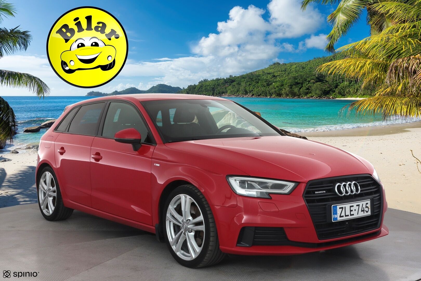 Audi A3 2017 Sportback Business Sport 2,0 TFSI 140 kW quattro S tronic - | ACC | Webasto | B&O | S-line sisä | Puolinahat | Sporttipenkit | LED | Apple & Android | Tehtaan sport alusta | Drive Select | 1-om suomiauto | 