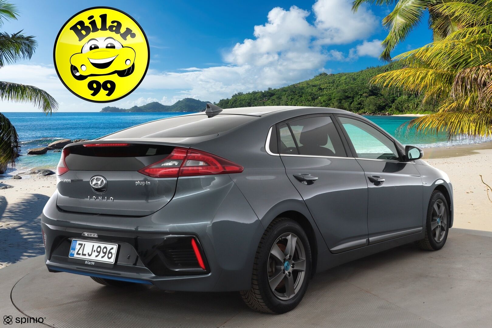 Hyundai IONIQ plug-in 2019 DCT Style WLTP * ACC / P.kamera / Muistipenkki / Infinity / Navi / Lohko / Keyless / Digimittaristo * - 1.Om Suomi-auto / Kahdet renkaat aluvanteilla / Merkkihuollettu