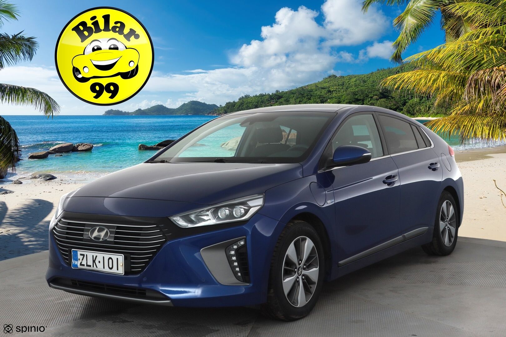 Hyundai IONIQ plug-in 2019 DCT Style WLTP * ACC / Kaistavahti / Muistipenkki / P.Kamera / Infinity / Navi / LED / Keyless / Ratinlämmitin * - Suomi-auto / Kahdet renkaat aluvanteilla / Merkkihuollettu