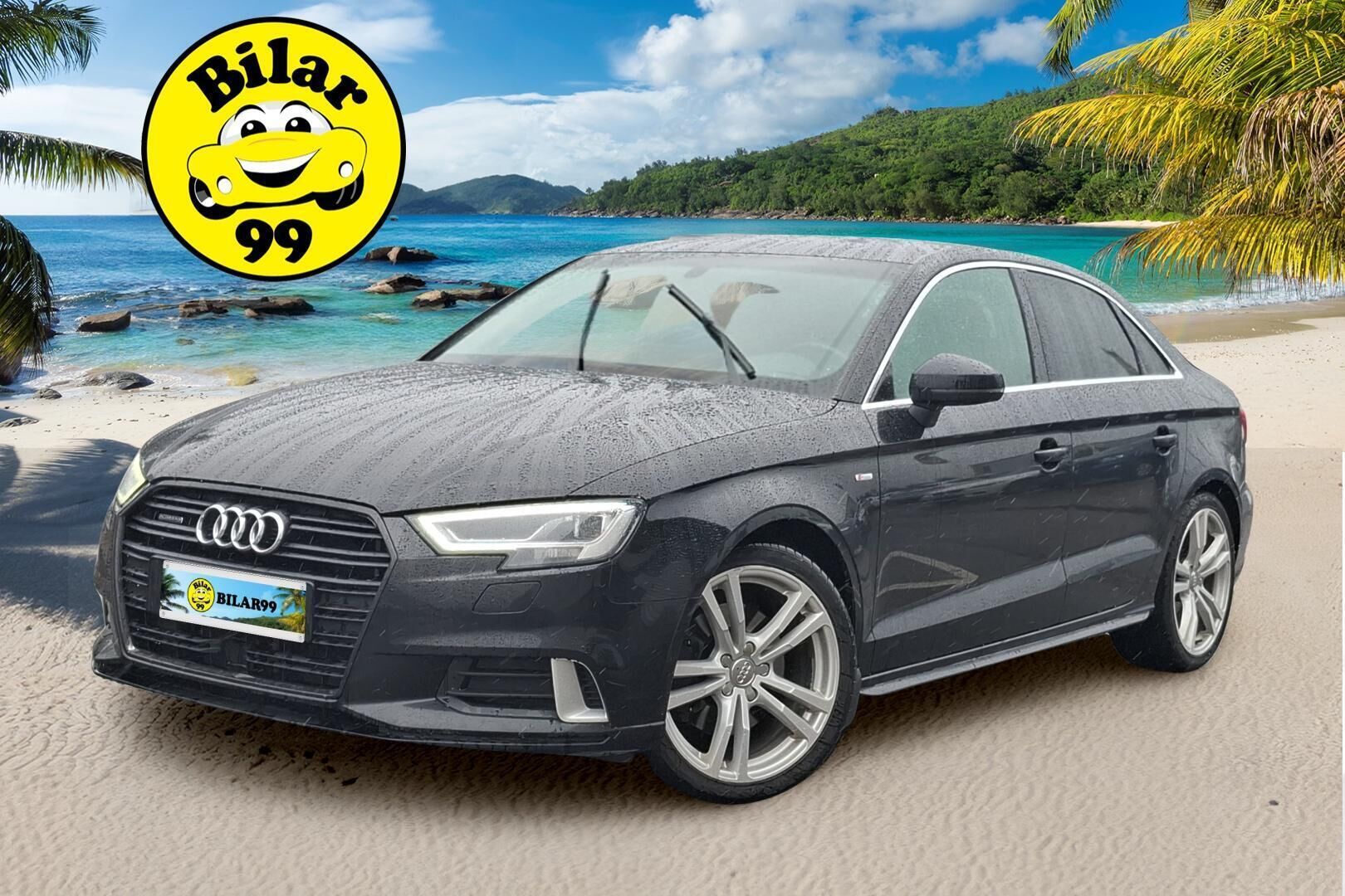 Audi A3 2017 Sedan Land of quattro Edition 2,0 TDI 135 kW quattro S tronic S-Line - Suomiauto / Webasto / Adapt.Vakkari / Bang & Olufsen / Puolinahat / Sporttipenkit / Matrix LED / Supervarusteet!
