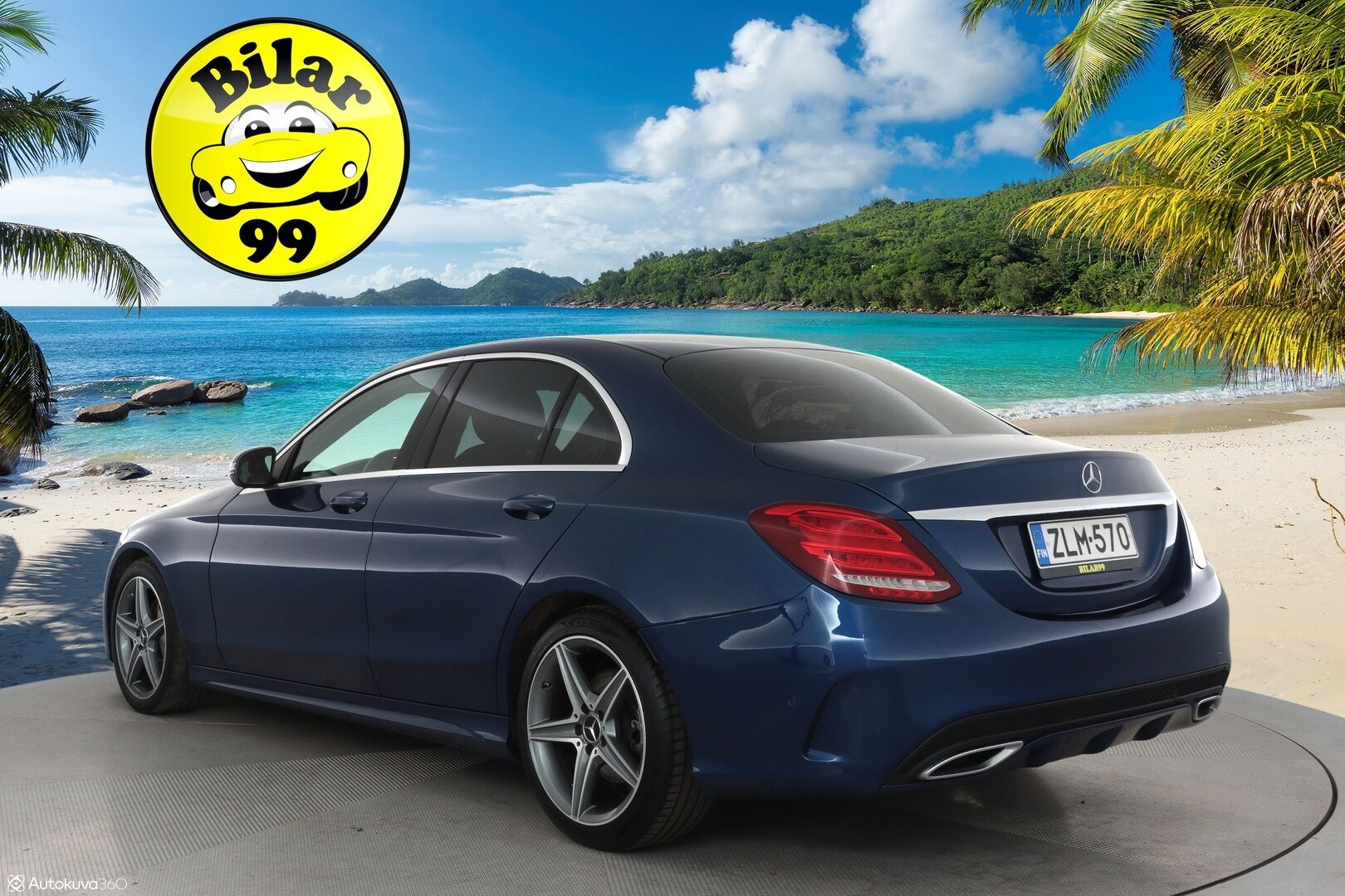 Mercedes-Benz C 2017 200 d A Business AMG **Burmester / LED-valot / Sisätilanlämmitin / Sporttinahat / Vakkari / Aut. Ilmastointi** - Suomi-auto / 2x Renkaat