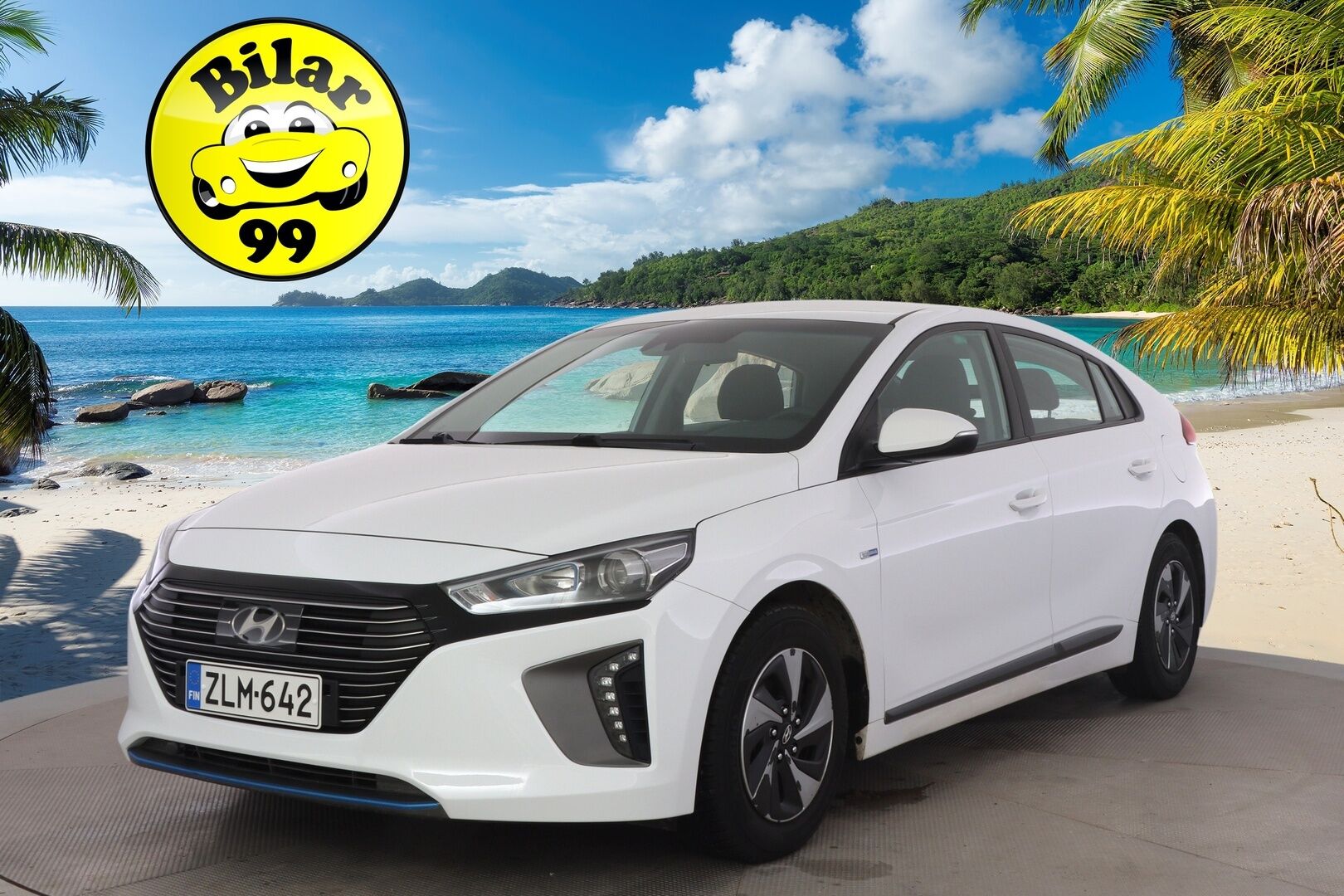 Hyundai IONIQ hybrid 2017 DCT Comfort ** 2.om Suomi-auto / Juuri katsastettu! / Kamera / Lohko+sisä / Adapt.vakkari / Infinity / Ratinlämmitys ** - Kahdet renkaat Hyundain alkuperäisillä vanteilla! Infinity Audio, hyvät ajoavustimet sekä lämmitysvarusteet!