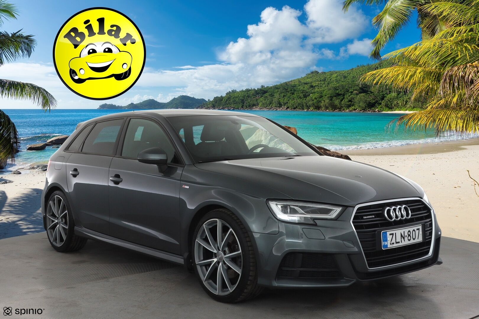 Audi A3 2017 Sportback S line Land of quattro Edition 2,0 TFSI 140 kW quattro S tronic - | 2x S-line | Matrix-LED | Puolinahat | Sporttipenkit | Audi Sound System | Apple & Android | Lohko+sisälämmitin | Vakkari | 2x renkaat aluin | 