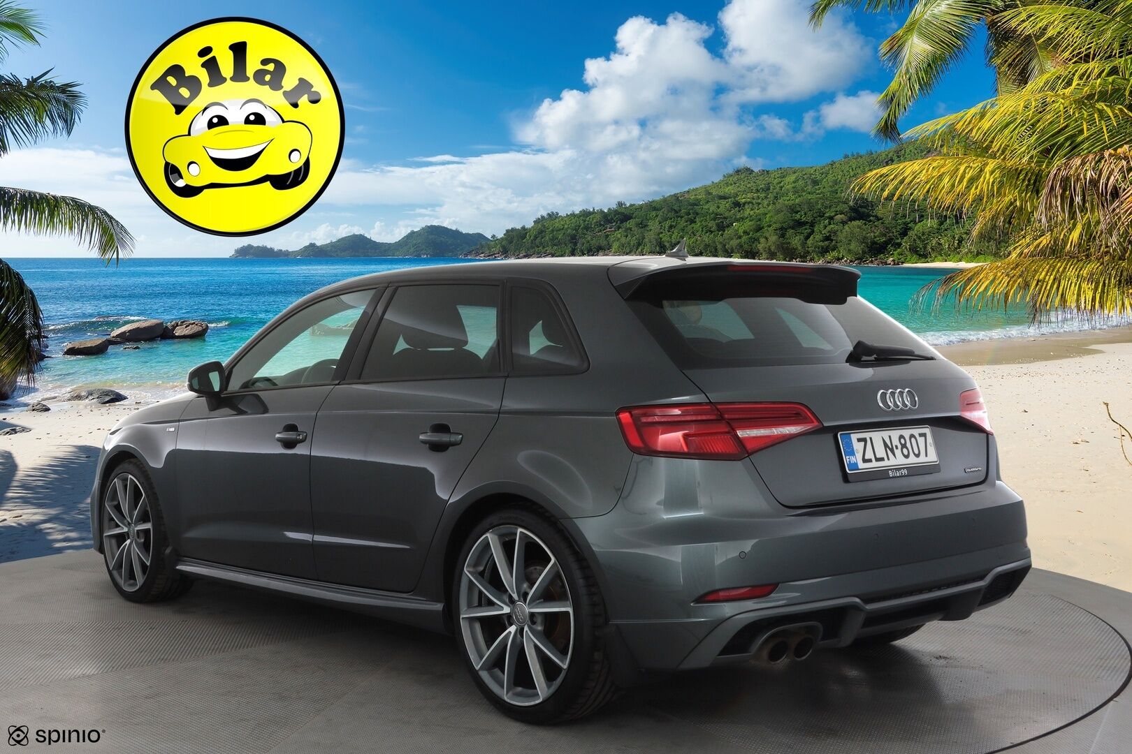 Audi A3 2017 Sportback S line Land of quattro Edition 2,0 TFSI 140 kW quattro S tronic - | 2x S-line | Matrix-LED | Puolinahat | Sporttipenkit | Audi Sound System | Apple & Android | Lohko+sisälämmitin | Vakkari | 2x renkaat aluin | 