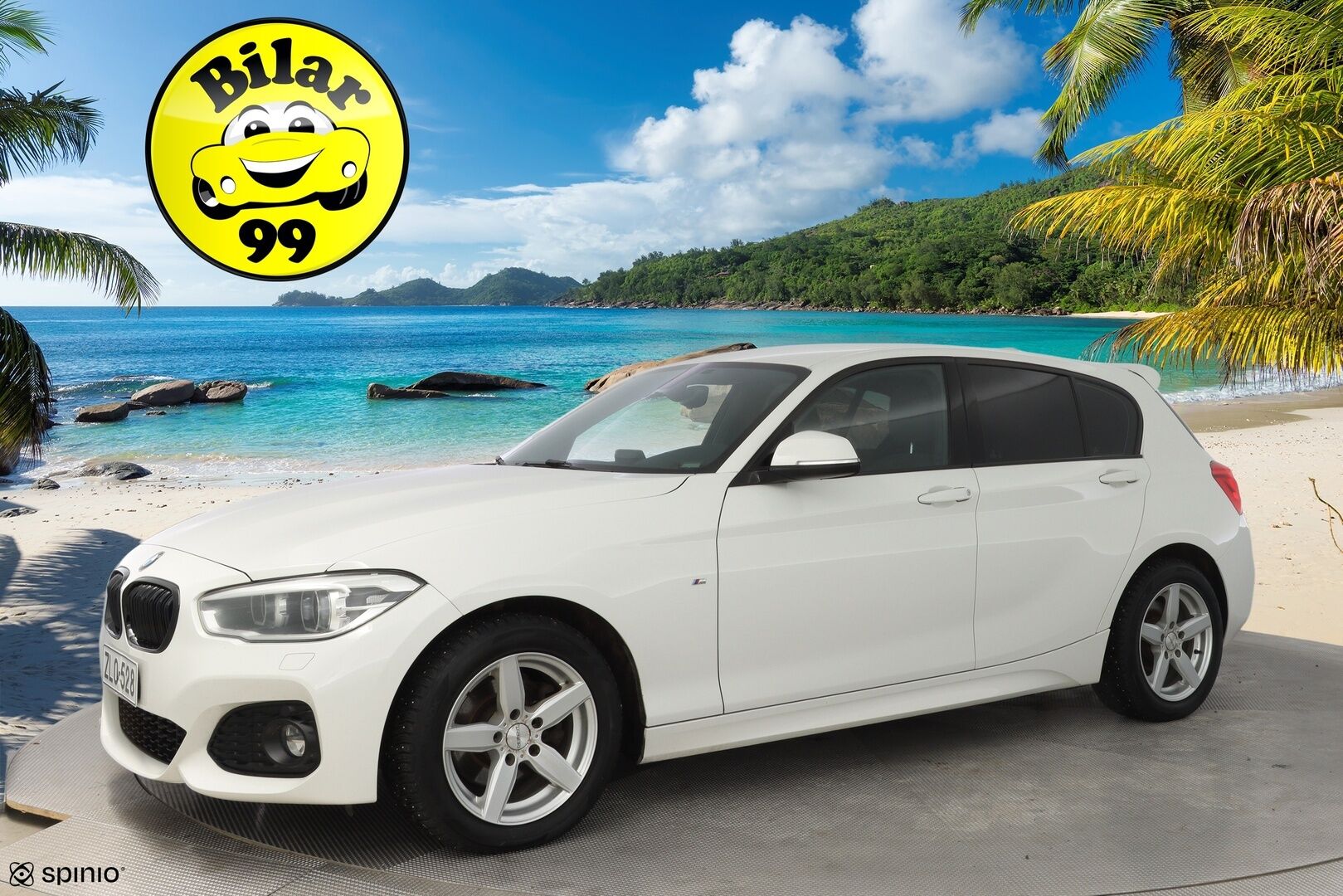 BMW 120 2017 F20 Hatchback A xDrive M Sport * Alcantara-sisusta / HiFit / Vakkari / Koukku / Tutkat * - Suomi-auto / Ei AdBlueta / Kahdet renkaat vanteilla 