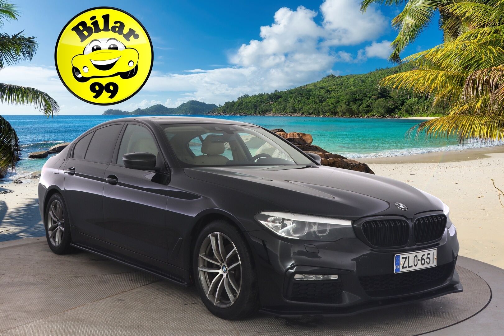 BMW 520 2017 G30 Sedan 520d A ED Business *Vaalea nahkasisusta / Kattoluukku / Ambient* - *Vähä ruokainen / M-sport look / Näyttävä*