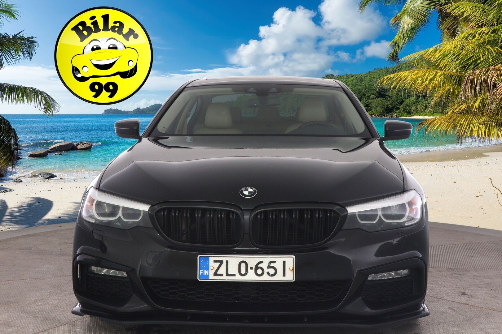 BMW 520 2017 G30 Sedan 520d A ED Business *Vaalea nahkasisusta / Kattoluukku / Ambient* - *Vähä ruokainen / M-sport look / Näyttävä*