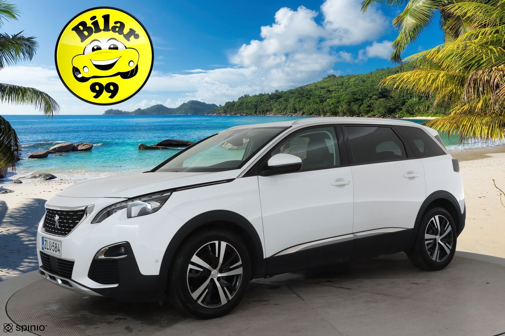 Peugeot 5008 2018 Allure PureTech 130 Aut. 7-Paik **Sisätilanlämmitin / Full-LED / Digimittaristo / P.Tutkat / Ajolinjapilotti / Keyless** - Kahdet Renkaat