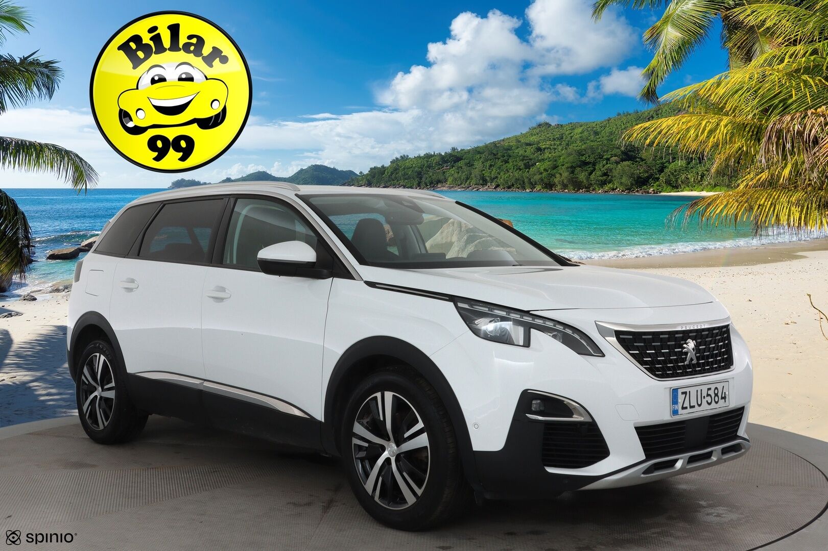 Peugeot 5008 2018 Allure PureTech 130 Aut. 7-Paik **Sisätilanlämmitin / Full-LED / Digimittaristo / P.Tutkat / Ajolinjapilotti / Keyless** - Kahdet Renkaat