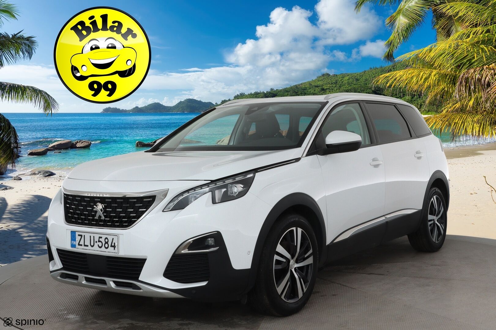 Peugeot 5008 2018 Allure PureTech 130 Aut. 7-Paik **Sisätilanlämmitin / Full-LED / Digimittaristo / P.Tutkat / Ajolinjapilotti / Keyless** - Kahdet Renkaat