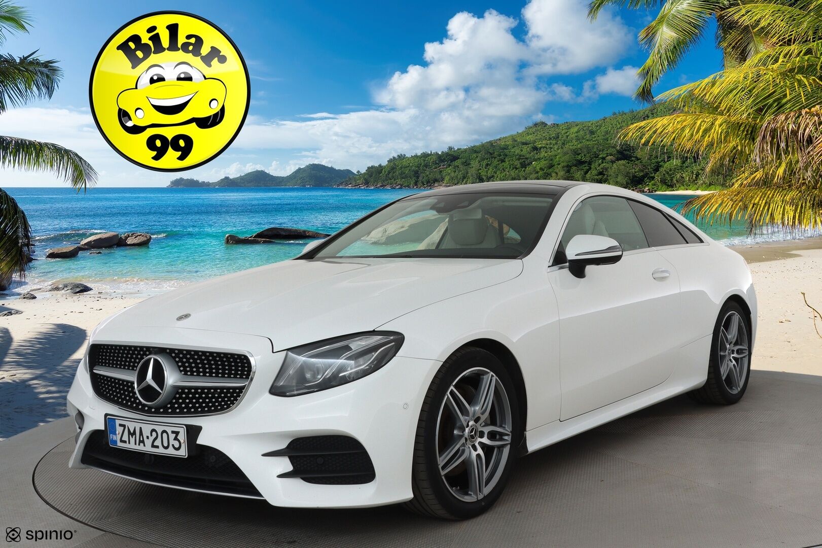 Mercedes-Benz E 2018 220 d A Coupé Business AMG **Burmester / Widescreen / Panorama / 360° / Muistipenkit / HUD / Lohkolämmitin** - 1.Om Suomi-auto / Kahdet renkaat aluvanteilla
