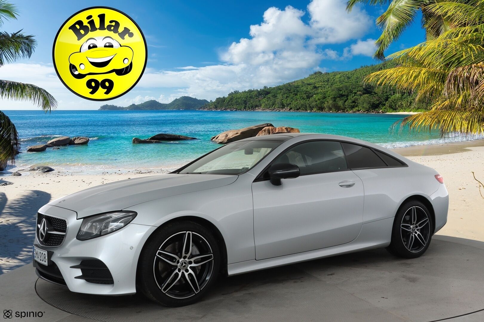 Mercedes-Benz E 2019 220 d 4Matic A Coupé Business AMG **Webasto / Burmester / Muistipenkit / Kessy / Lasikattoluukku / Multibeam LED / 360° / Navi** - Suomi-auto / Kahdet renkaat aluvanteilla / Puna-mustat nahat