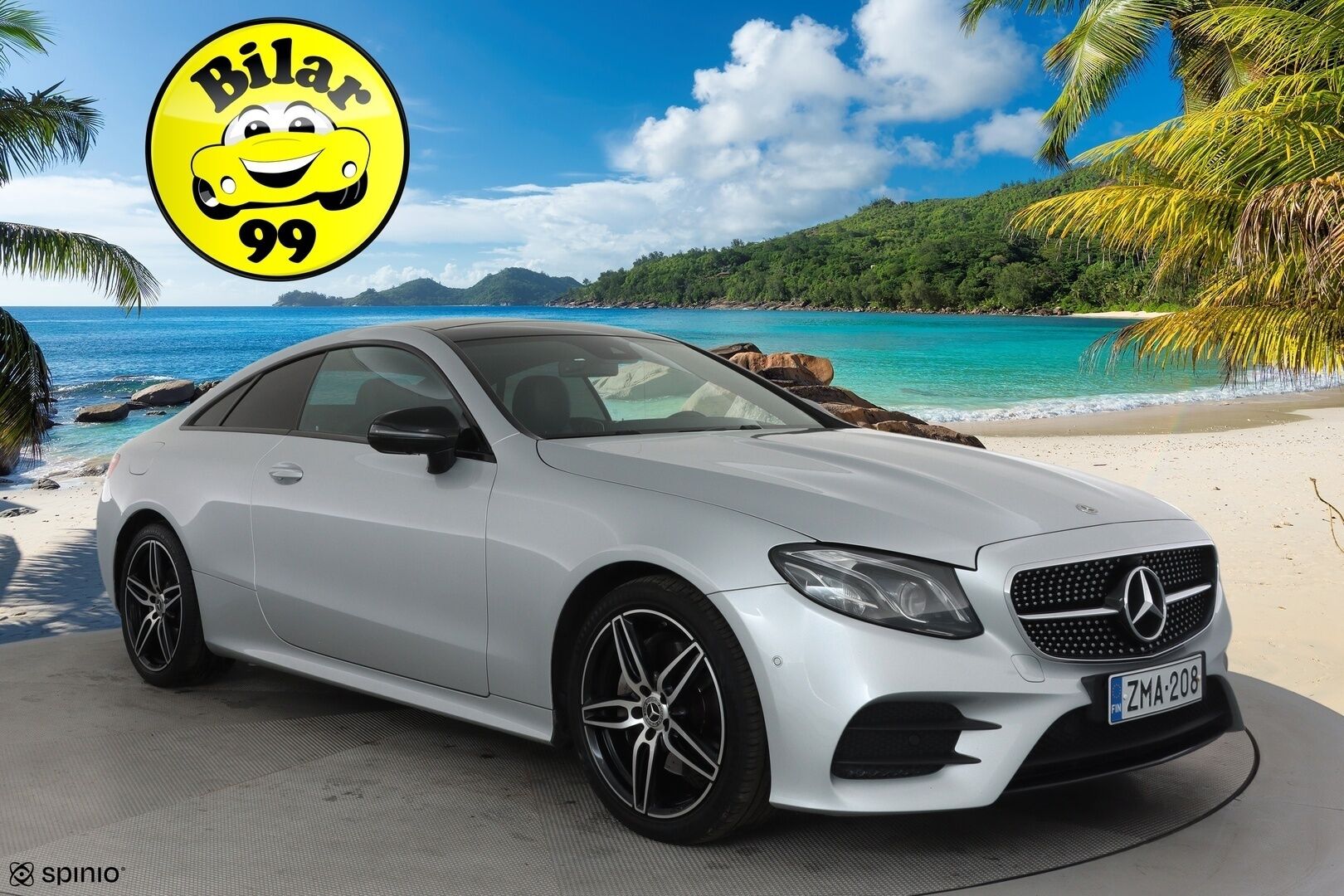 Mercedes-Benz E 2019 220 d 4Matic A Coupé Business AMG **Webasto / Burmester / Muistipenkit / Kessy / Lasikattoluukku / Multibeam LED / 360° / Navi** - Suomi-auto / Kahdet renkaat aluvanteilla / Puna-mustat nahat
