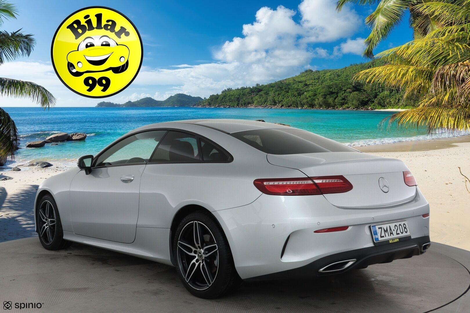 Mercedes-Benz E 2019 220 d 4Matic A Coupé Business AMG **Webasto / Burmester / Muistipenkit / Kessy / Lasikattoluukku / Multibeam LED / 360° / Navi** - Suomi-auto / Kahdet renkaat aluvanteilla / Puna-mustat nahat