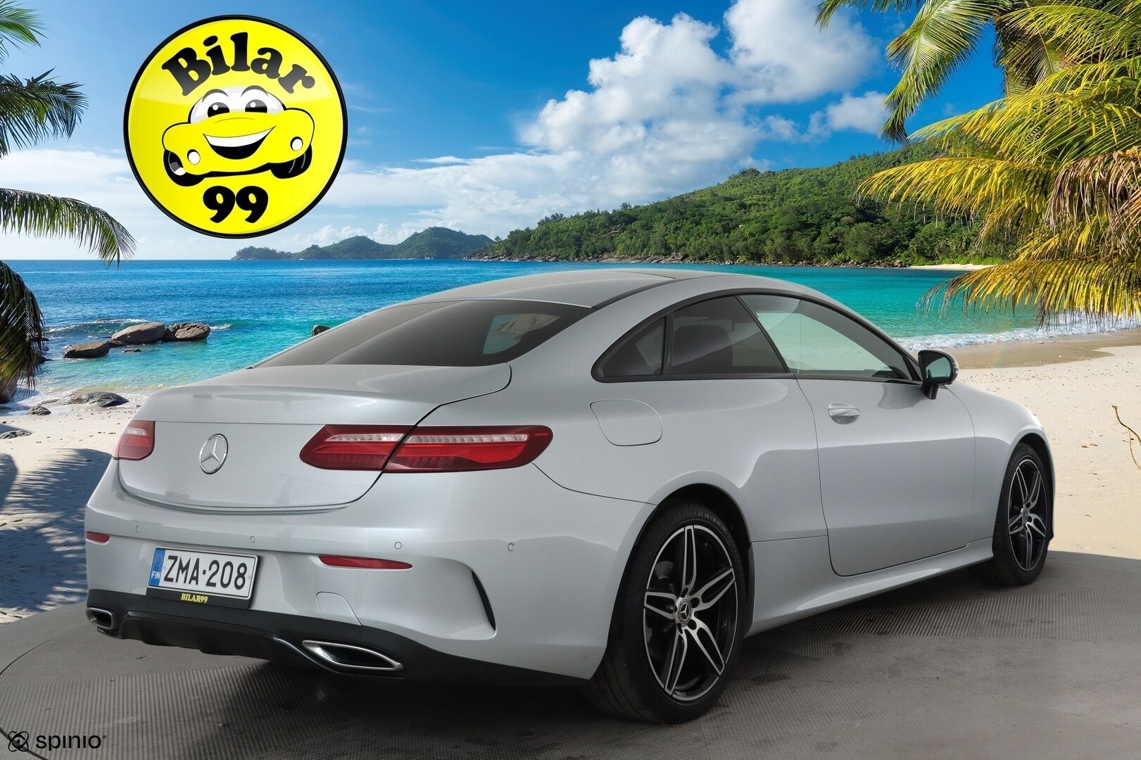 Mercedes-Benz E 2019 220 d 4Matic A Coupé Business AMG **Webasto / Burmester / Muistipenkit / Kessy / Lasikattoluukku / Multibeam LED / 360° / Navi** - Suomi-auto / Kahdet renkaat aluvanteilla / Puna-mustat nahat